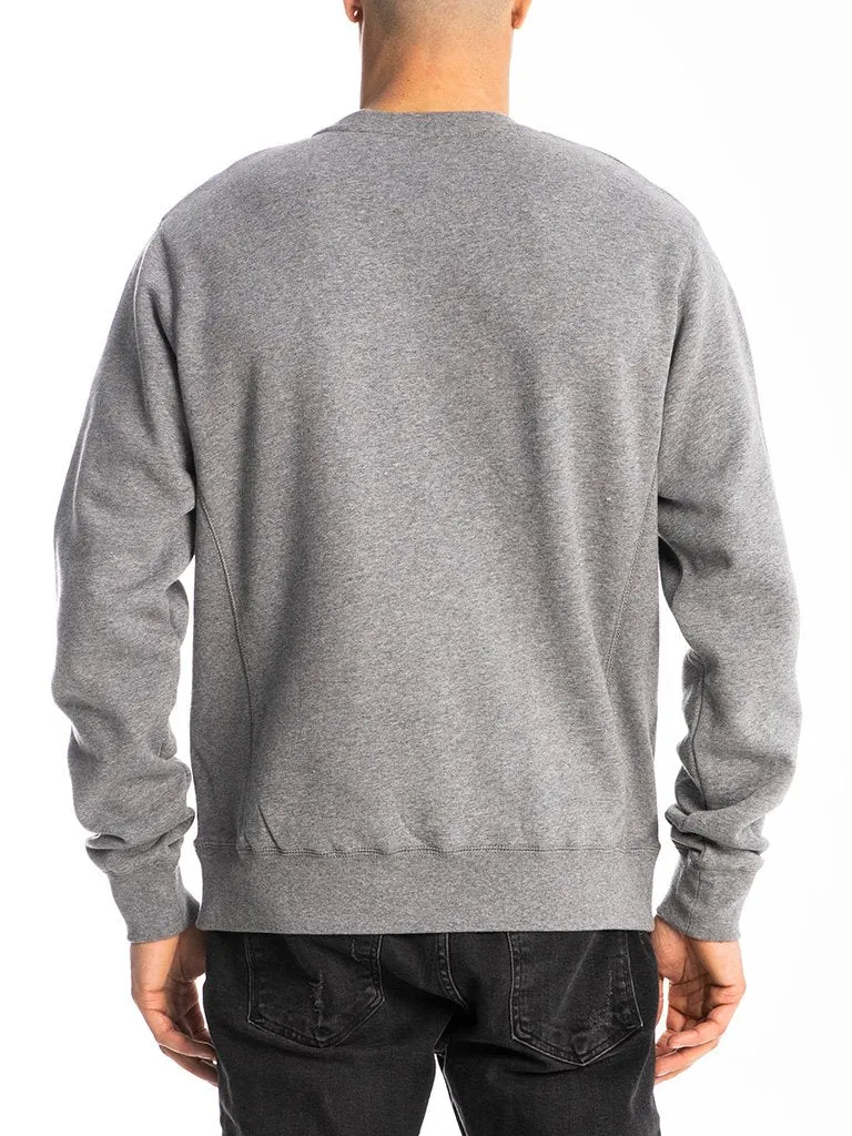THE HUSTLE GANG SIGNATURE CHIEF SWEATSHIRT IN GREY