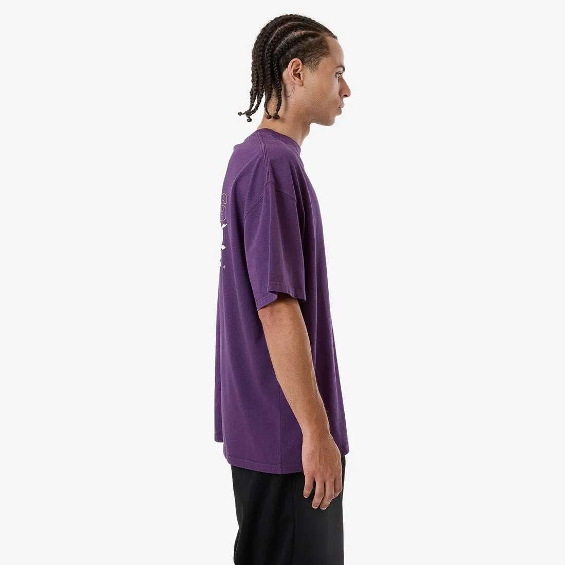 THRILLS Losing Control Box Fit Oversize Tee - Purple Penant