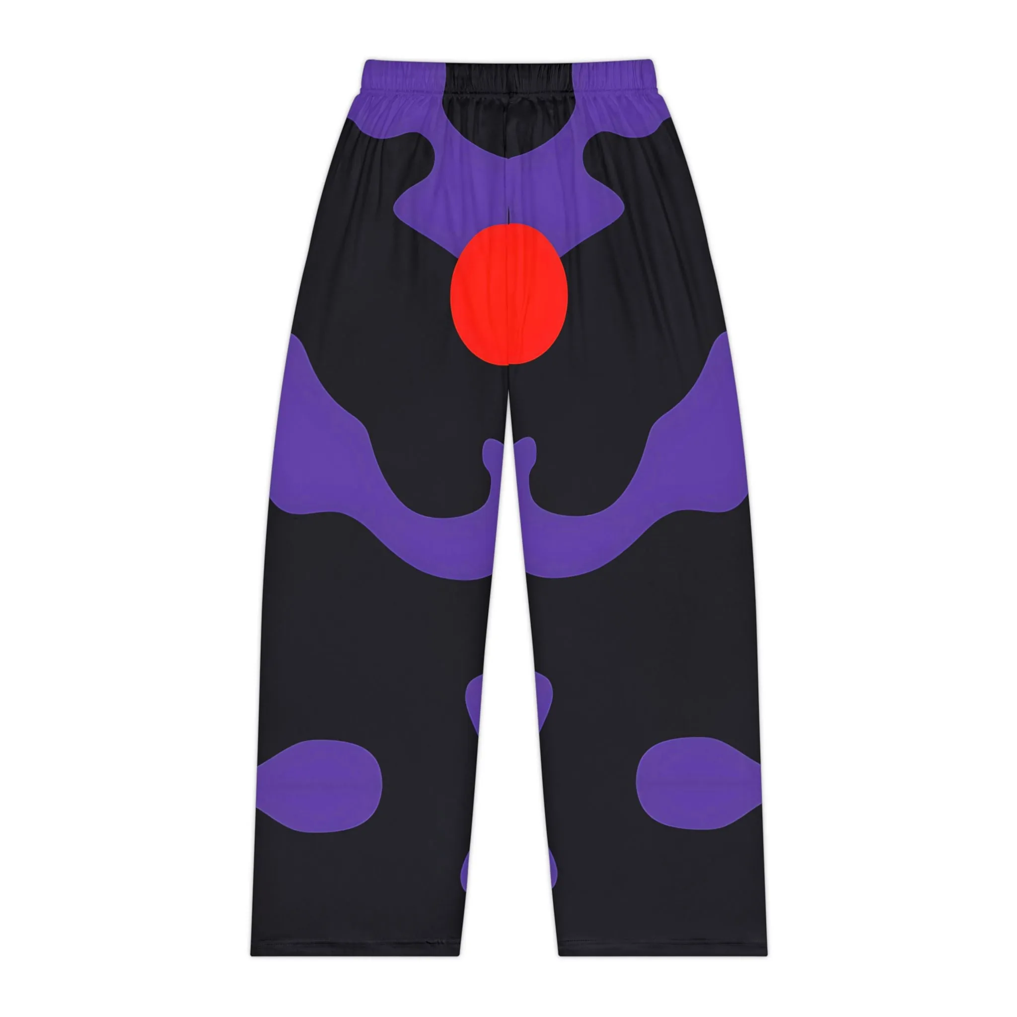 Trendy Women's Pajama Pants with Bold Purple and Black Design - Perfect for Cozy Nights