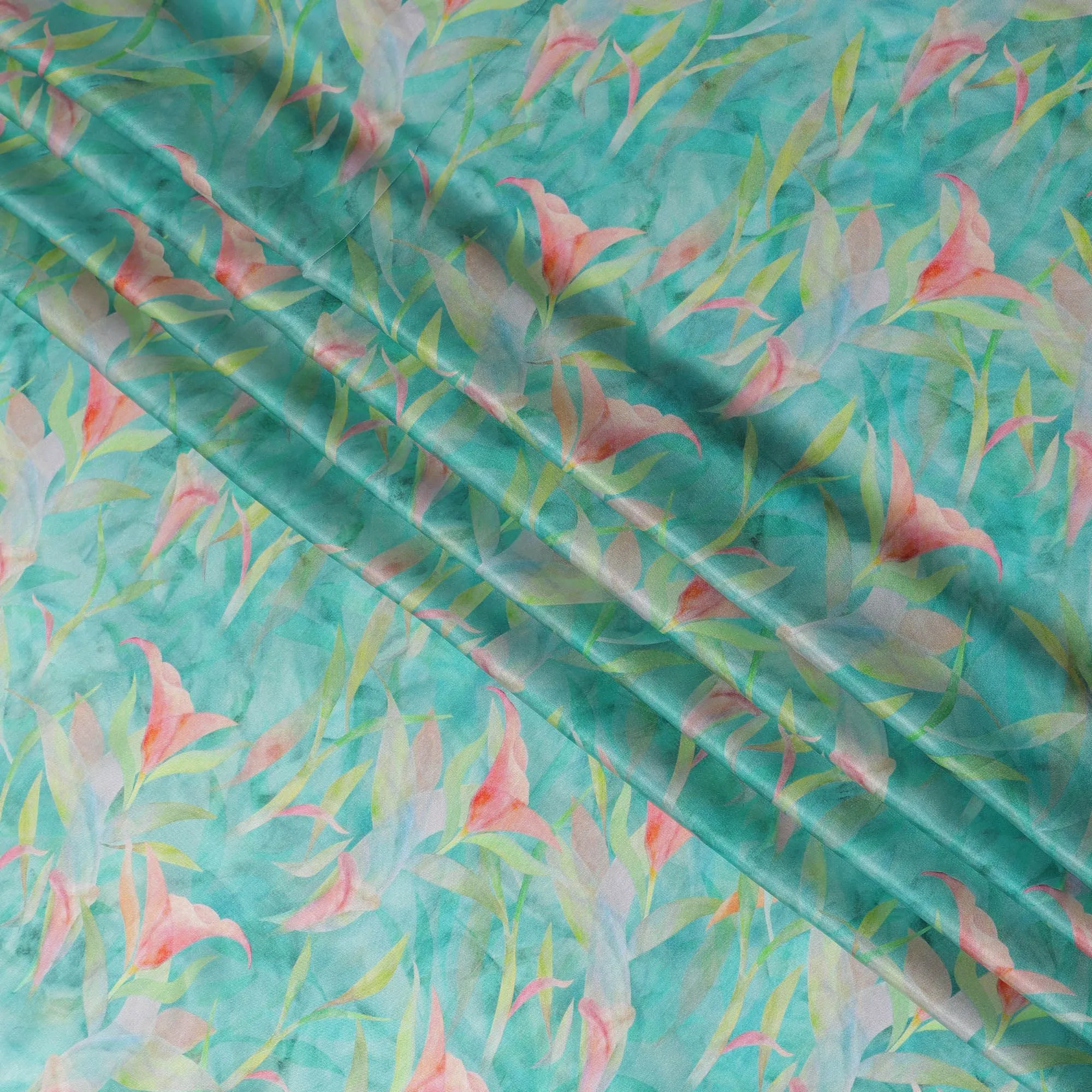 Tropical Whisper Viscose Crepe Fabric - 110cm Wide - Airy and Elegant - Buy Online-D18220