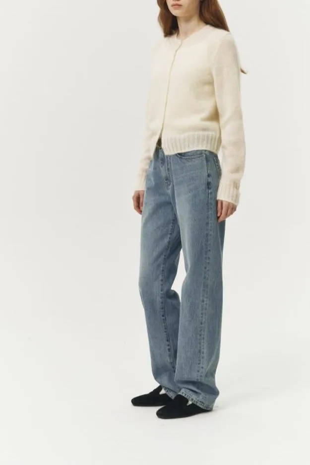 UNISEX CREWNECK KNIT CARDIGAN