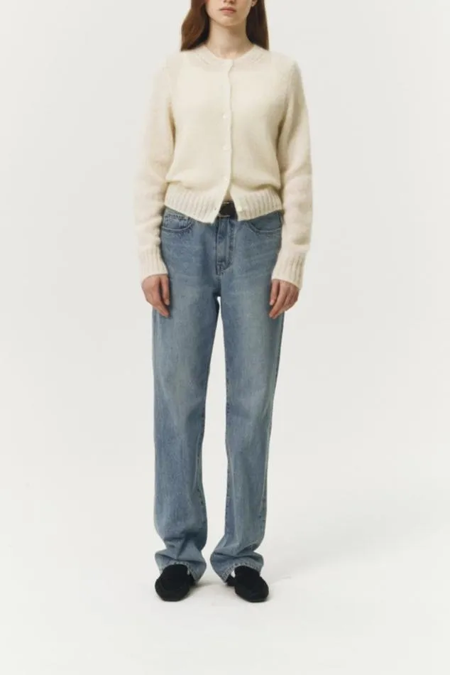 UNISEX CREWNECK KNIT CARDIGAN