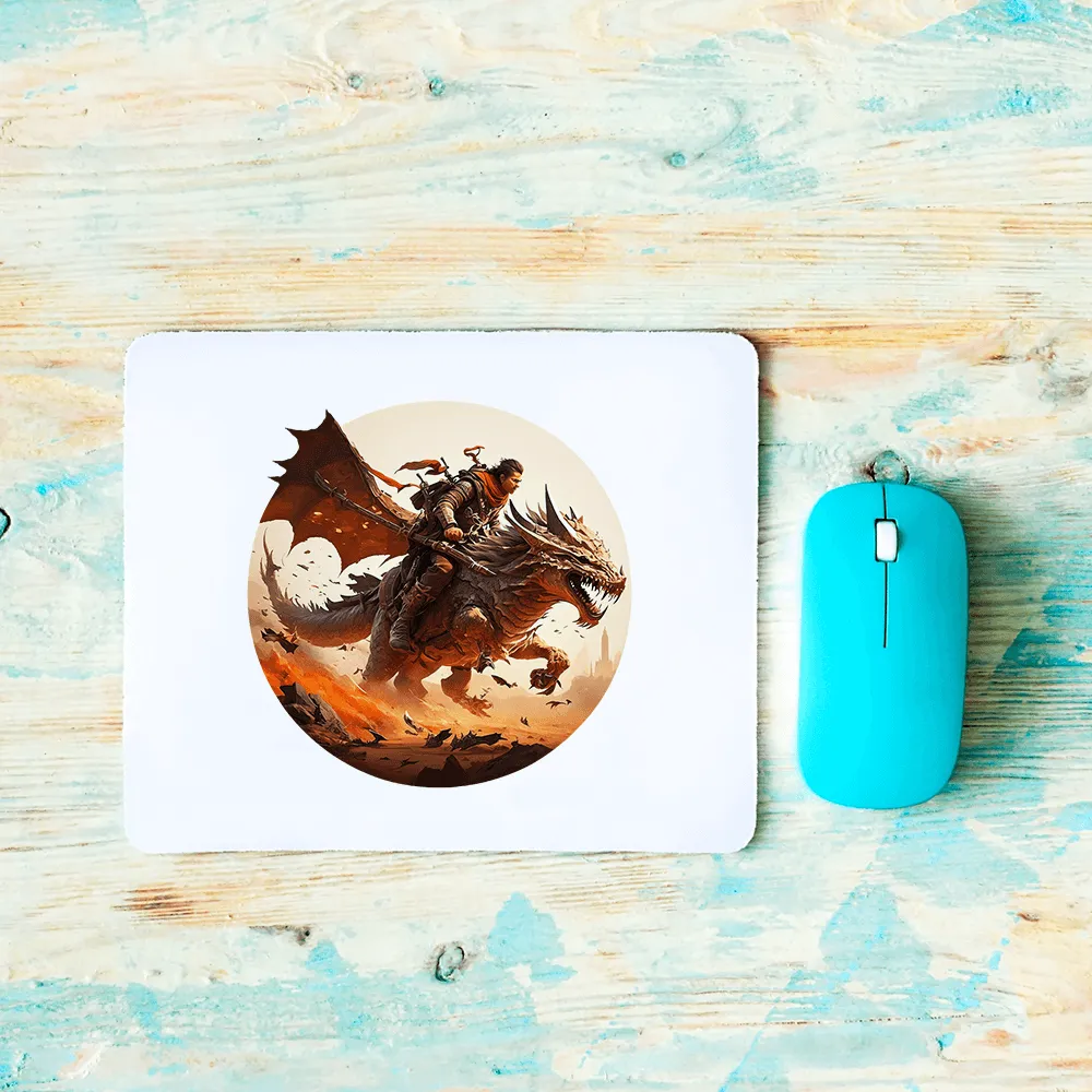 Warrior Riding Dragon Design