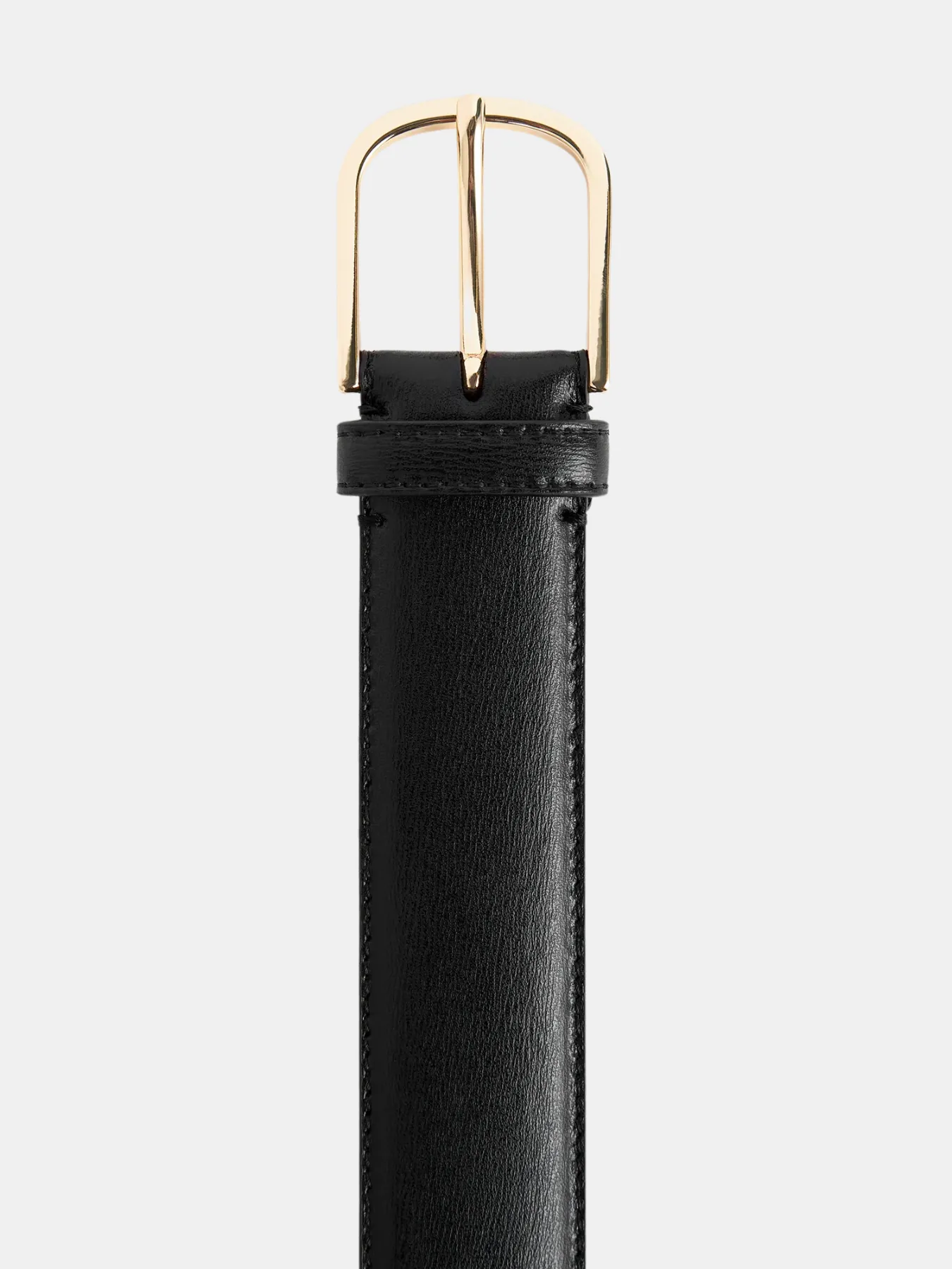 Wide Trouser Belt - Black