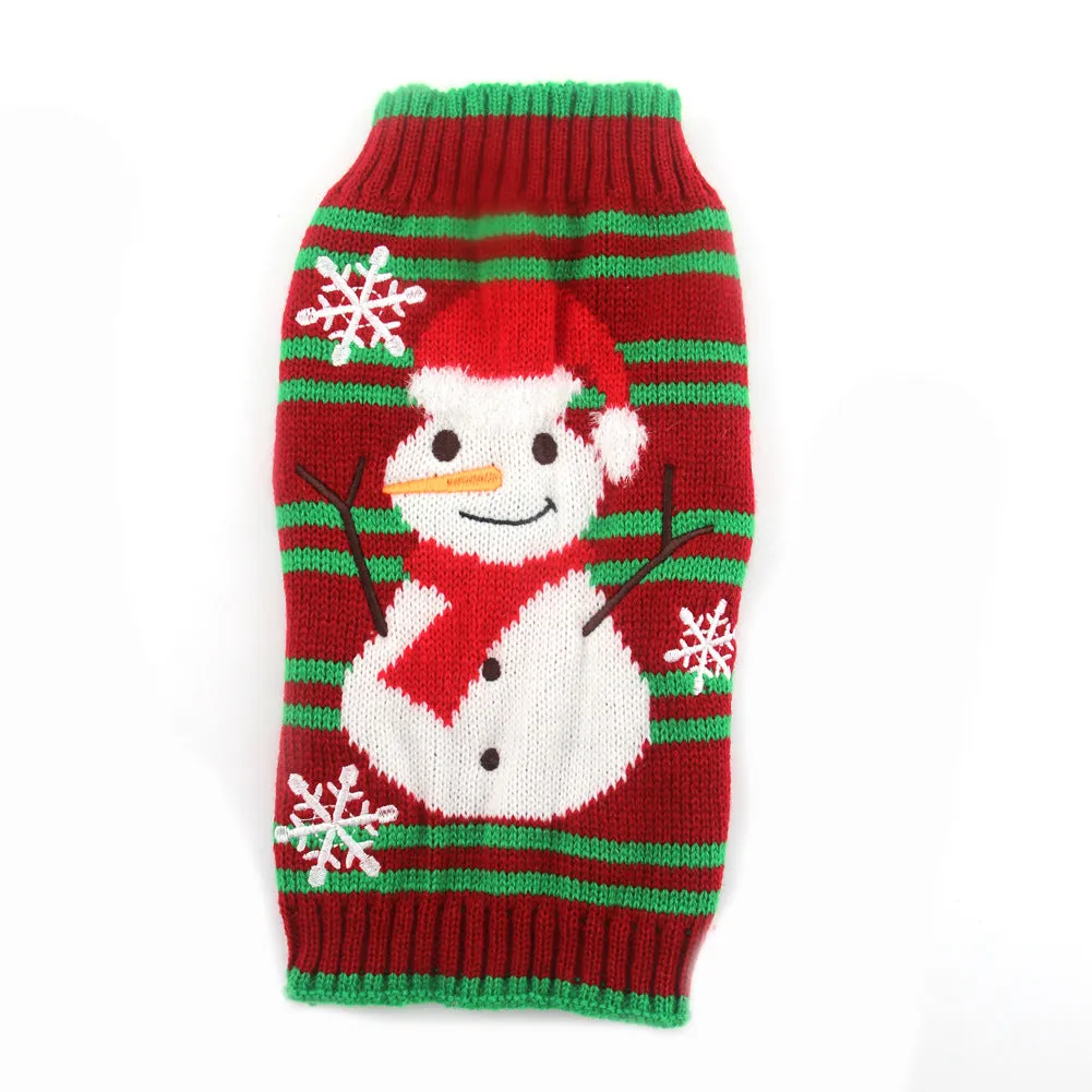 Winter Cute Dog Snow Sweaters