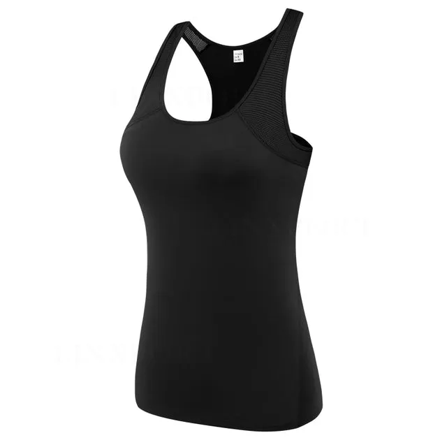 Women's Sports Vest Professional Quick-Drying Fitness Tank Top Active Workout T-shirt