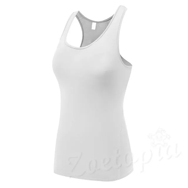 Women's Sports Vest Professional Quick-Drying Fitness Tank Top Active Workout T-shirt