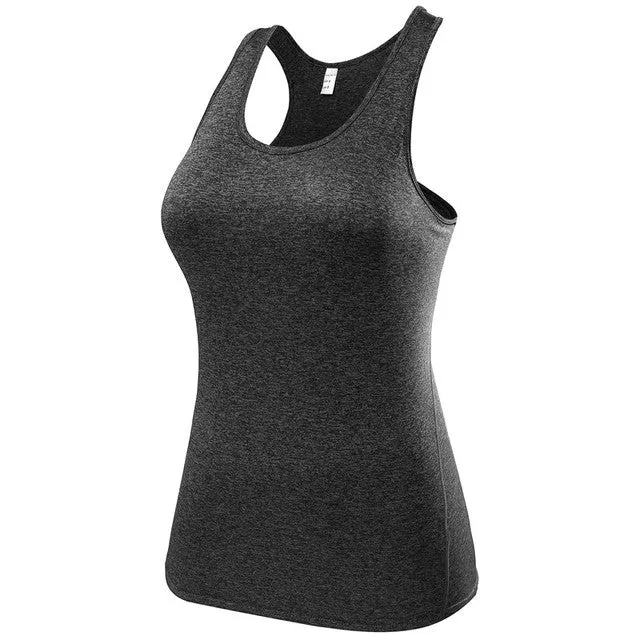Women's Sports Vest Professional Quick-Drying Fitness Tank Top Active Workout T-shirt